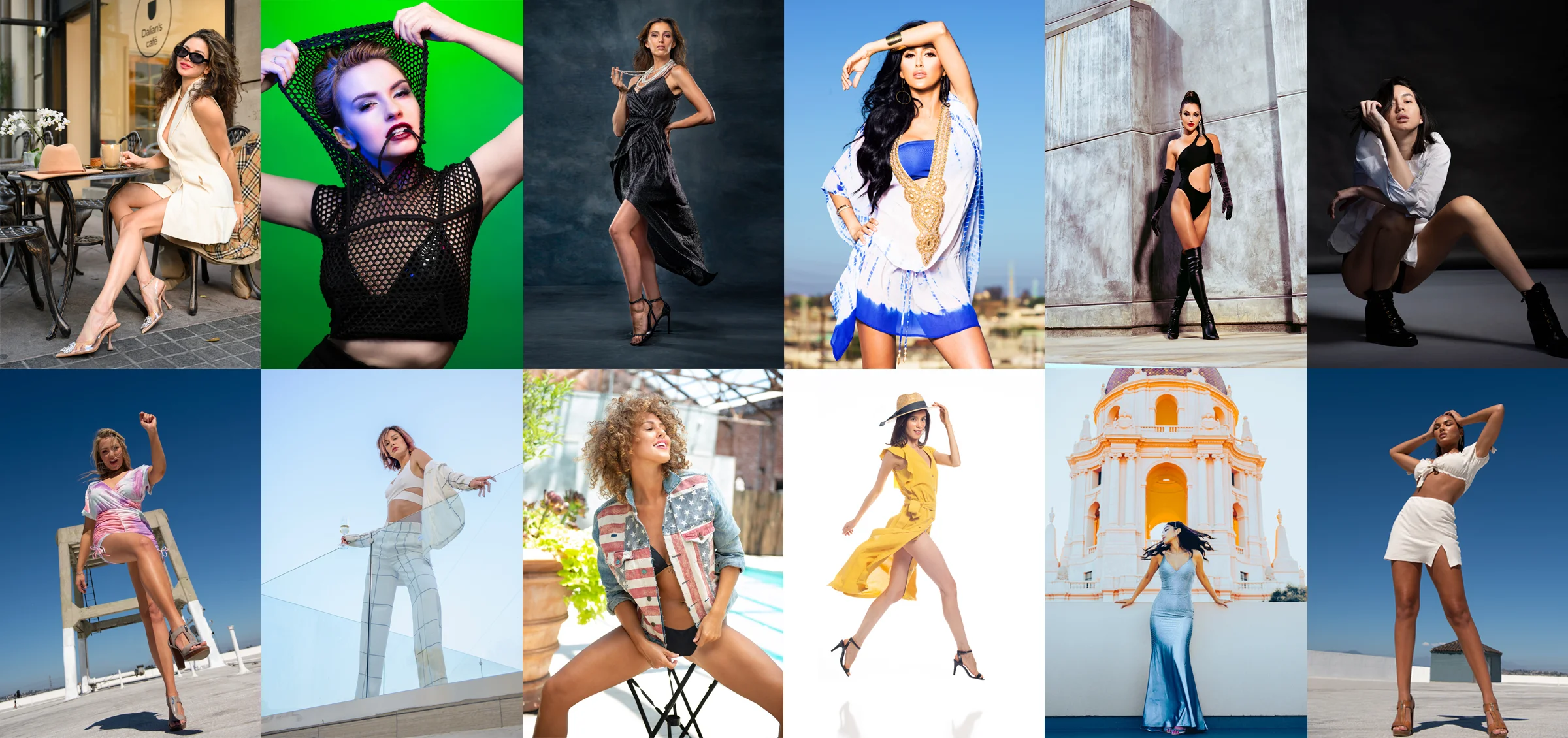 Models portrait mixed banner